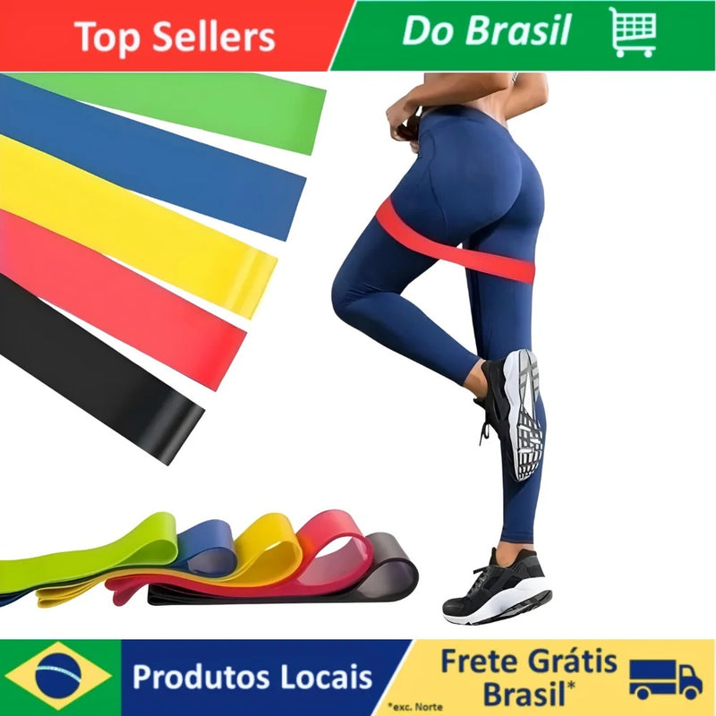 Transforme Seu Treino: Kit Exercise Resistence Belt com 5 Faixas para Máxima Intensidade e Flexibilidade